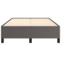 Gray synthetic leather bed frame 120x190 cm by , Beds and slatted bases - Ref: Foro24-379526, Price: 115,99 €, Discount: %