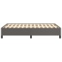 Gray synthetic leather bed frame 120x190 cm by , Beds and slatted bases - Ref: Foro24-379526, Price: 115,99 €, Discount: %