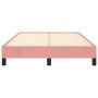 Pink velvet bed frame 120x190 cm by , Beds and slatted bases - Ref: Foro24-379507, Price: 97,99 €, Discount: %