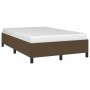 Dark brown fabric bed frame 120x190 cm by , Beds and slatted bases - Ref: Foro24-379511, Price: 114,99 €, Discount: %