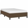Estructura de cama tela marrón oscuro 120x190 cm | Foro24 | Onlineshop