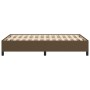 Dark brown fabric bed frame 120x190 cm by , Beds and slatted bases - Ref: Foro24-379511, Price: 114,99 €, Discount: %