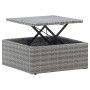 Tumbona cama jardín con techo ratán sintético gris de vidaXL, Camas para exteriores - Ref: Foro24-46158, Precio: 489,74 €, De...