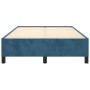 Dark blue velvet bed frame 120x190 cm by , Beds and slatted bases - Ref: Foro24-379532, Price: 114,31 €, Discount: %