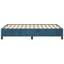 Dark blue velvet bed frame 120x190 cm by , Beds and slatted bases - Ref: Foro24-379532, Price: 114,31 €, Discount: %