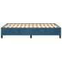 Estructura de cama terciopelo azul oscuro 120x190 cm