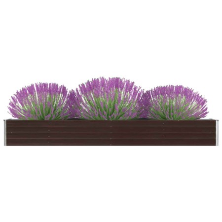 Brown galvanized steel garden bed 320x40x45 cm by vidaXL, Pots and planters - Ref: Foro24-47054, Price: 62,99 €, Discount: %