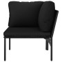 6-piece garden furniture set with black PVC cushions by vidaXL, Garden sets - Ref: Foro24-48591, Price: 390,75 €, Discount: %