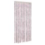 Cortina antimoscas chenilla gris plateado y rosa 90x200 cm de , Mosquiteras para ventanas - Ref: Foro24-377362, Precio: 55,99...