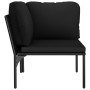 6-piece garden furniture set with black PVC cushions by vidaXL, Garden sets - Ref: Foro24-48591, Price: 390,75 €, Discount: %