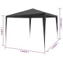 Carpa para fiestas PE gris antracita 3x3 m de vidaXL, Carpas y cenadores - Ref: Foro24-45086, Precio: 67,42 €, Descuento: %