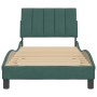 Dark green velvet bed frame with headboard 80x200 cm by , Beds and slatted bases - Ref: Foro24-3207816, Price: 154,47 €, Disc...