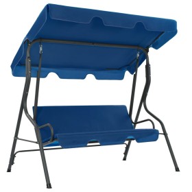 Garden swing bench dark blue fabric 170x110x153 cm by vidaXL, Garden rockers - Ref: Foro24-48557, Price: 148,99 €, Discount: %