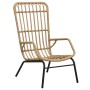 Light brown synthetic rattan garden chair by vidaXL, Garden chairs - Ref: Foro24-48580, Price: 180,65 €, Discount: %