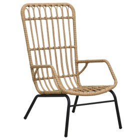 Light brown synthetic rattan garden chair by vidaXL, Garden chairs - Ref: Foro24-48580, Price: 180,65 €, Discount: %