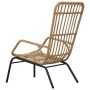 Light brown synthetic rattan garden chair by vidaXL, Garden chairs - Ref: Foro24-48580, Price: 180,65 €, Discount: %