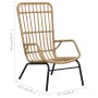 Light brown synthetic rattan garden chair by vidaXL, Garden chairs - Ref: Foro24-48580, Price: 180,65 €, Discount: %