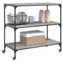 Sonoma gray engineered wood kitchen cart 102x50x95 cm by , Kitchen and dining carts - Ref: Foro24-842324, Price: 92,13 €, Dis...