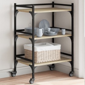 Sonoma oak engineered wood kitchen cart 50x35x75.5 cm by , Kitchen and dining carts - Ref: Foro24-842347, Price: 47,99 €, Dis...