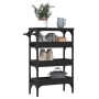 Black engineered wood kitchen cart 53x20x76 cm by , Kitchen and dining carts - Ref: Foro24-842351, Price: 61,56 €, Discount: %