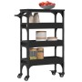 Black engineered wood kitchen cart 53x20x76 cm by , Kitchen and dining carts - Ref: Foro24-842351, Price: 61,56 €, Discount: %