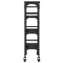 Black engineered wood kitchen cart 53x20x76 cm by , Kitchen and dining carts - Ref: Foro24-842351, Price: 61,56 €, Discount: %