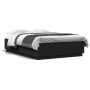 Estructura cama con luces LED madera ingeniería negro 140x200cm de , Camas y somieres - Ref: Foro24-3209612, Precio: 186,68 €...