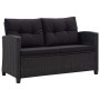 6-piece garden sofa set with black synthetic rattan cushions by vidaXL, Outdoor sofas - Ref: Foro24-46151, Price: 479,54 €, D...