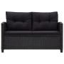 Set aus 6-teiligen Gartensofas und Kissen Kunstrattan schwarz von vidaXL, Outdoor-Sofas - Ref: Foro24-46151, Preis: 480,67 €,...