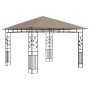 Pavillon mit Moskitonetz und LED-Lichtleiste in Taupe, 3 x 3 x 2,73 m, 180 g/m² von vidaXL, Zelte und Pavillons - Ref: Foro24...