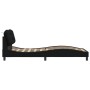 Estructura de cama con luces LED tela negro 90x190 cm de , Camas y somieres - Ref: Foro24-3213671, Precio: 157,09 €, Descuent...