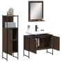 Set de muebles de baño 3 pzas madera contrachapada roble marrón de , Muebles de baño - Ref: Foro24-3214353, Precio: 162,67 €,...