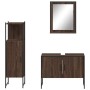 Set de muebles de baño 3 pzas madera contrachapada roble marrón de , Muebles de baño - Ref: Foro24-3214353, Precio: 162,67 €,...