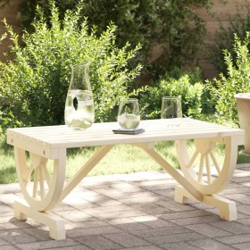 Solid fir wood garden coffee table 90x50x40 cm by , Garden tables - Ref: Foro24-365107, Price: 87,91 €, Discount: %