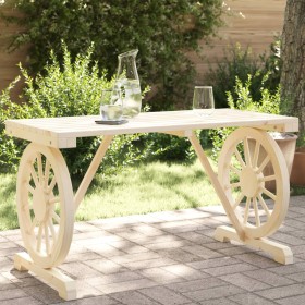 Garden table solid fir wood 115x55x65 cm by , Garden tables - Ref: Foro24-365113, Price: 137,99 €, Discount: %