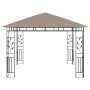 Pavillon mit Moskitonetz und LED-Lichtleiste in Taupe, 3 x 3 x 2,73 m, 180 g/m² von vidaXL, Zelte und Pavillons - Ref: Foro24...