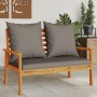 Garden sofa bench with cushions solid acacia wood 120 cm by , Garden sets - Ref: Foro24-366379, Price: 150,32 €, Discount: %