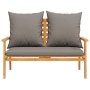 Garden sofa bench with cushions solid acacia wood 120 cm by , Garden sets - Ref: Foro24-366379, Price: 150,32 €, Discount: %