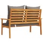 Garden sofa bench with cushions solid acacia wood 120 cm by , Garden sets - Ref: Foro24-366379, Price: 150,32 €, Discount: %