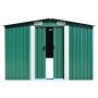 Green galvanized steel garden shed 257x779x181 cm by vidaXL, Sheds - Ref: Foro24-47032, Price: 900,99 €, Discount: %