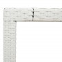 Garden table glass surface white PE rattan 190x90x75cm by , Garden tables - Ref: Foro24-368129, Price: 161,85 €, Discount: %