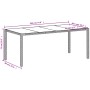 Garden table glass surface white PE rattan 190x90x75cm by , Garden tables - Ref: Foro24-368129, Price: 161,85 €, Discount: %