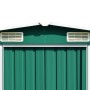 Green galvanized steel garden shed 257x779x181 cm by vidaXL, Sheds - Ref: Foro24-47032, Price: 900,99 €, Discount: %