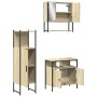 Sonoma oak plywood 3-piece bathroom furniture set by , Bathroom furniture - Ref: Foro24-3214696, Price: 186,70 €, Discount: %