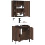 Set de muebles baño 2 pzas madera contrachapada marrón roble de , Muebles de baño - Ref: Foro24-3214724, Precio: 133,62 €, De...