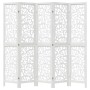 White Paulownia solid wood 5-panel dividing screen by , Room dividers - Ref: Foro24-358742, Price: 129,99 €, Discount: %