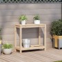 Planting table with shelf solid pine wood 82.5x35x75 cm by , Pot stands - Ref: Foro24-832387, Price: 60,19 €, Discount: %