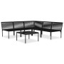 6-piece garden furniture set with black PVC cushions by vidaXL, Garden sets - Ref: Foro24-48588, Price: 358,98 €, Discount: %