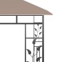 Pavillon mit Moskitonetz und LED-Lichtleiste in Taupe, 3 x 3 x 2,73 m, 180 g/m² von vidaXL, Zelte und Pavillons - Ref: Foro24...