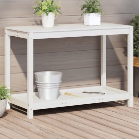 Planting table with white pine wood shelf 108x50x75 cm by , Pot stands - Ref: Foro24-832403, Price: 74,99 €, Discount: %